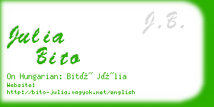 julia bito business card